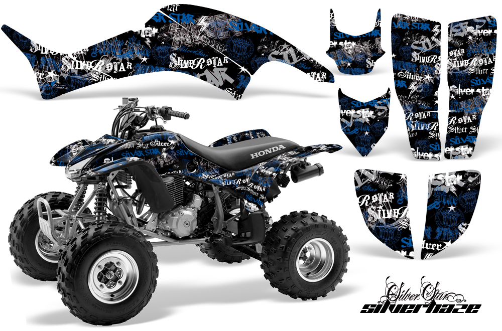 Honda TRX400EX Graphics Kit BLUE BLACKBG Silverhaze JPG